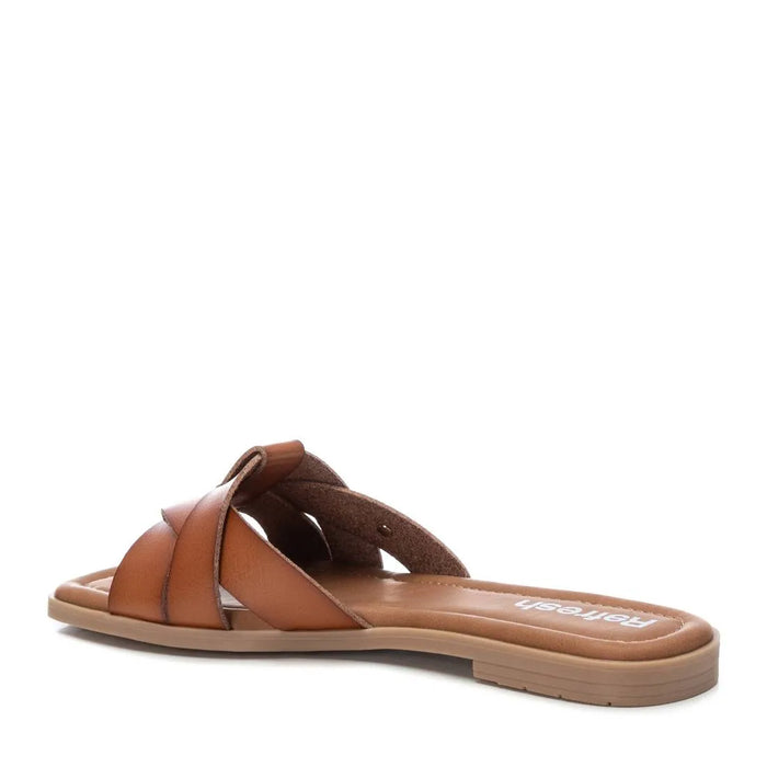 Vegan Leather Flip Flops for Women Brown Refresh-17155101