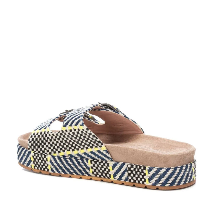 Vegan Leather Flip Flops for Women Blue Refresh-17156201