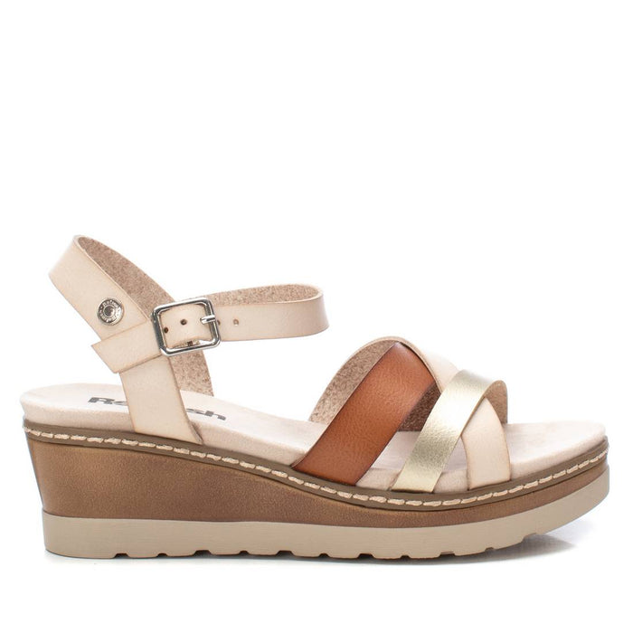 Sandália Casual Vegan Mulher Bege Refresh-17178502