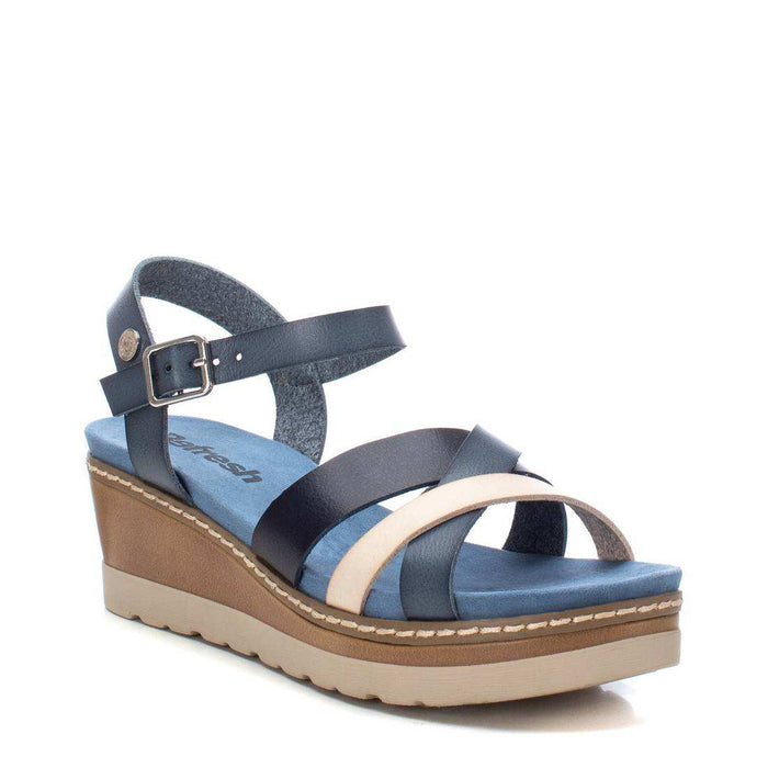 Sandália Casual Vegan Mulher Azul Refresh-17178504