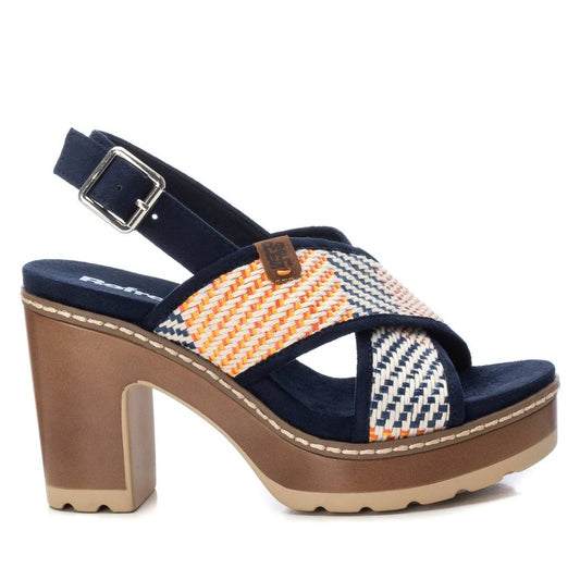 Sandalia Casual Vegana Mujer Azul Refresh-17181001