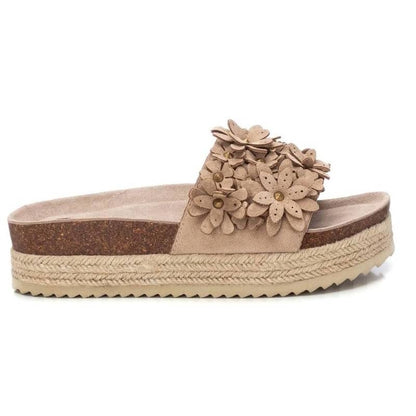 Chinelo Pele Vegan Mulher Bege Refresh-17246202