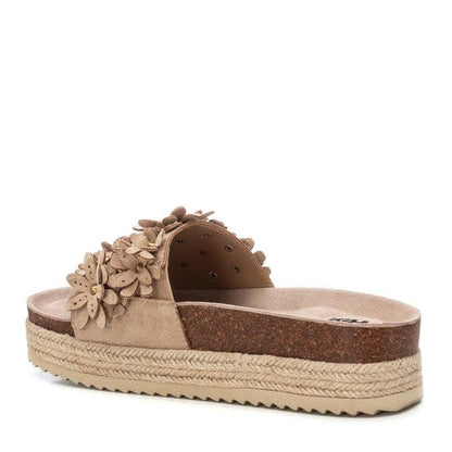 Chinelo Pele Vegan Mulher Bege Refresh-17246202