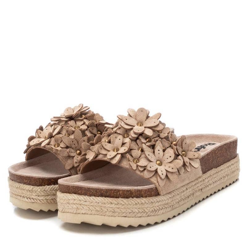 Chinelo Pele Vegan Mulher Bege Refresh-17246202