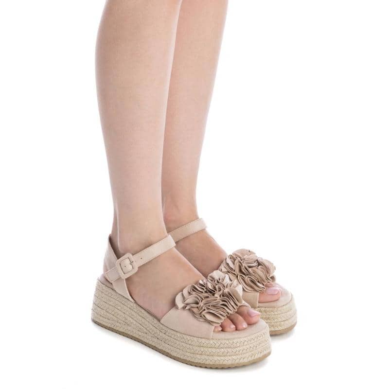 Sandália Casual Mulher Vegan Bege Refresh-17266802