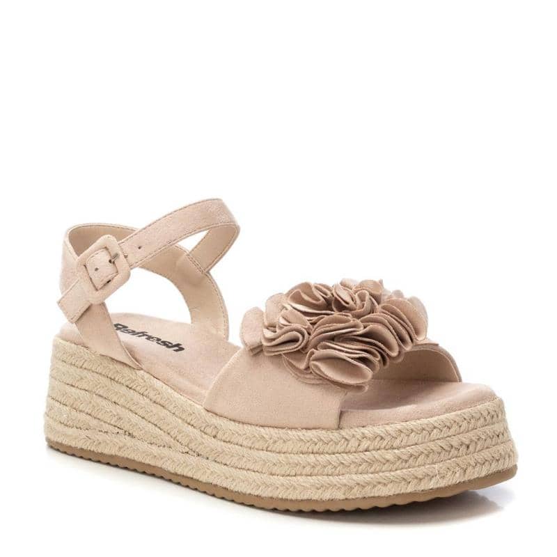 Sandália Casual Mulher Vegan Bege Refresh-17266802