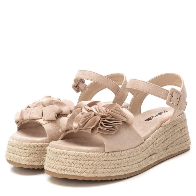 Sandália Casual Mulher Vegan Bege Refresh-17266802