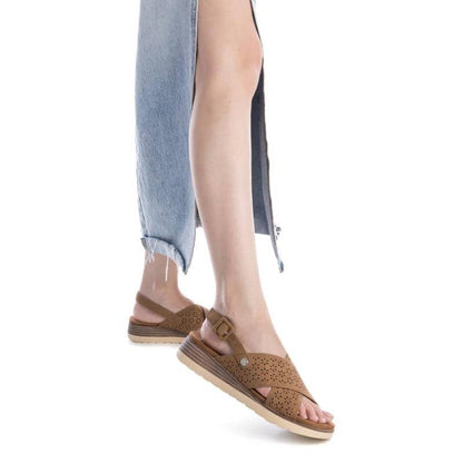 Sandália Casual Mulher Vegan Castanho Refresh-17277601