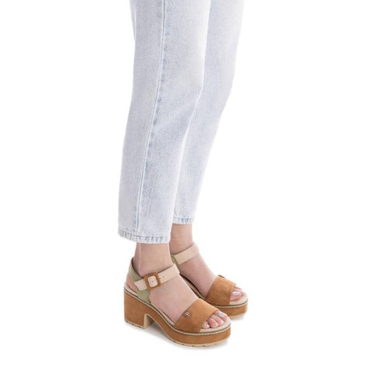 Sandália Casual Vegan Mulher Camel Refresh-17279402