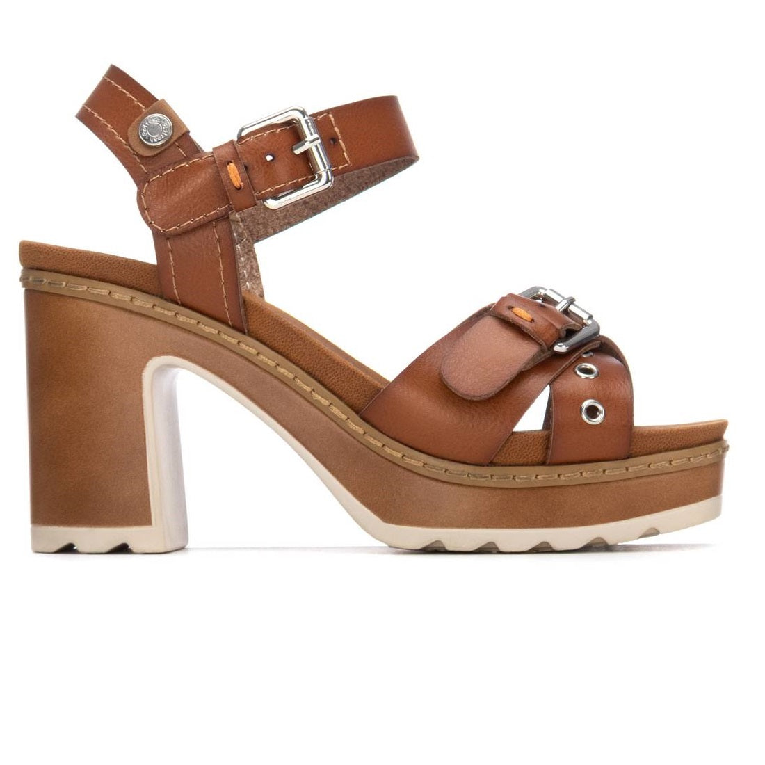 Sandália Casual Vegan Mulher Camel Refresh-175290