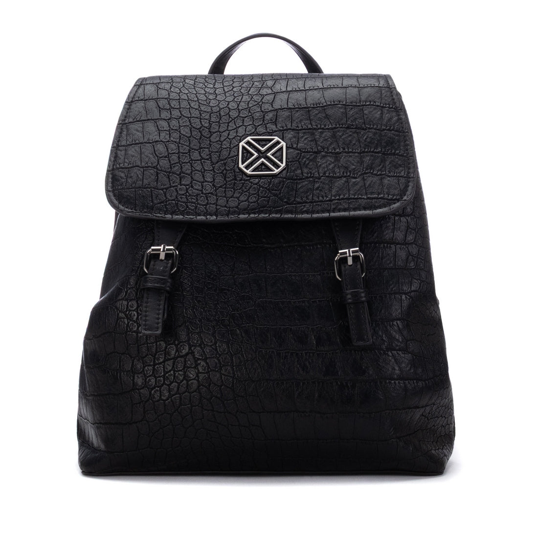 Mochila Mulher XTI Preta Efeito Crocodilo | 18466401 — imagem do artigo 1