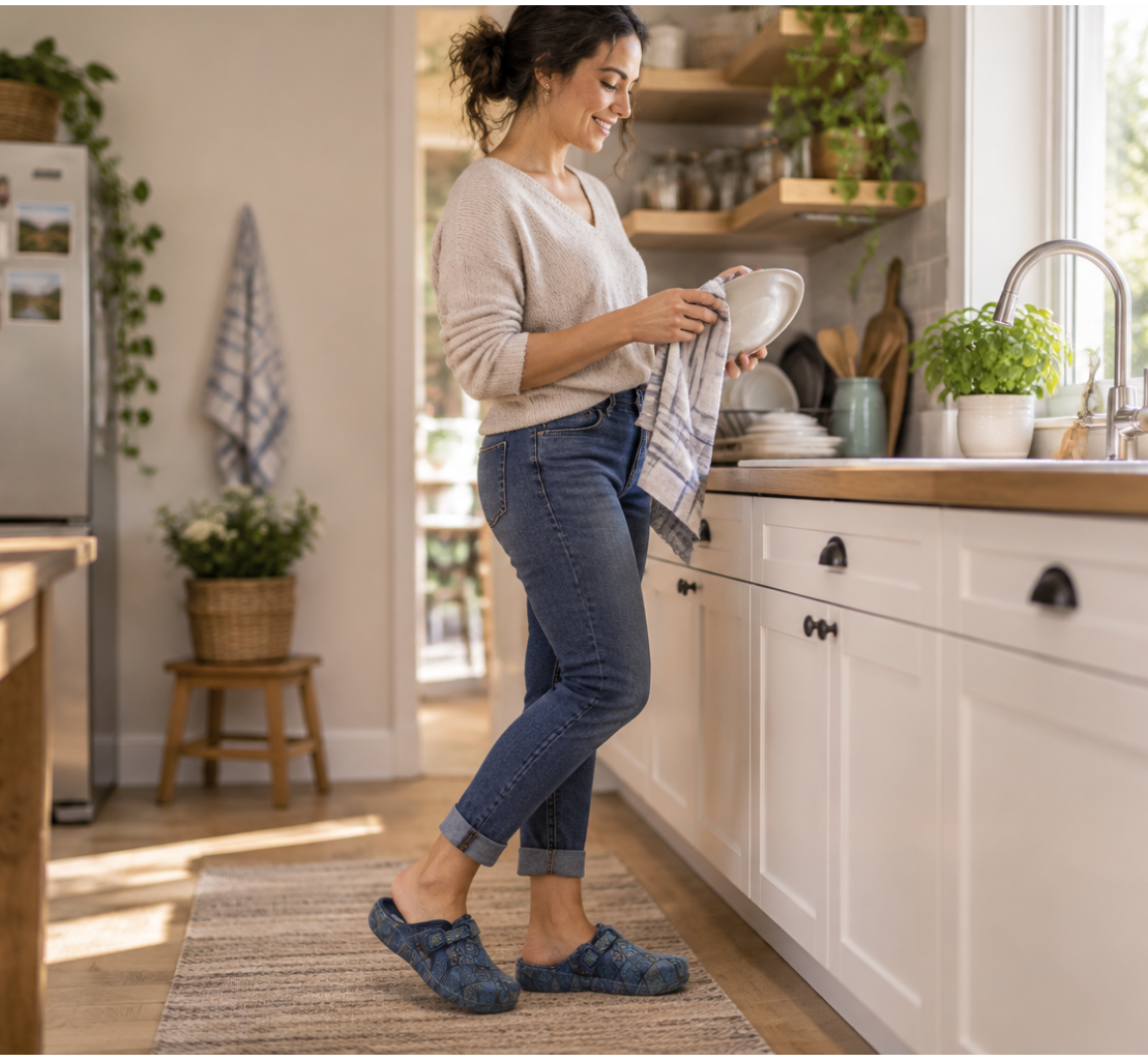 Socas Conforto Mulher Marinho Beppi vista lateral