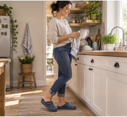 Socas Conforto Mulher Marinho Beppi vista lateral