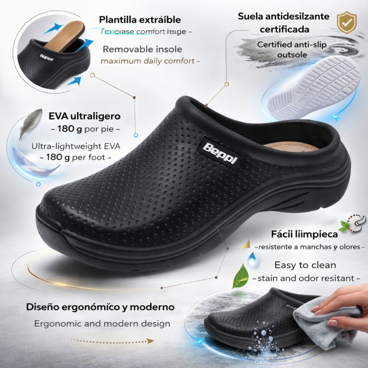 Socas Conforto Homem Preto Beppi-2146613