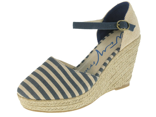 Beppi-2149410 Women's Casual Wedge Sandal Blue