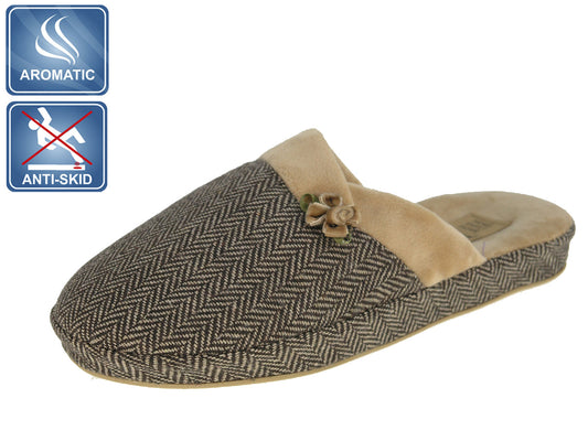 Zapatillas de interior beige para mujer Beppi-2151620