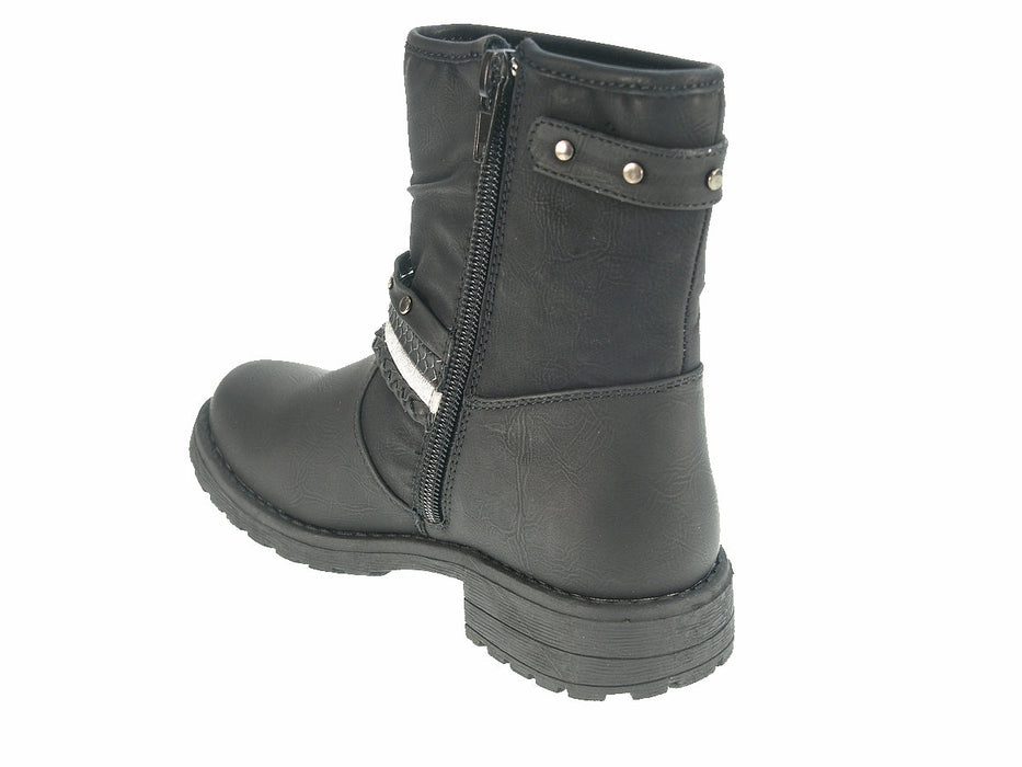 Bota Alta Juvenil Preto Beppi-2152960