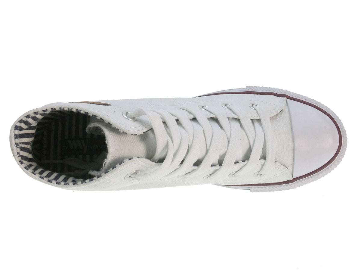 Beppi-2160551 Women's White Canvas Boot