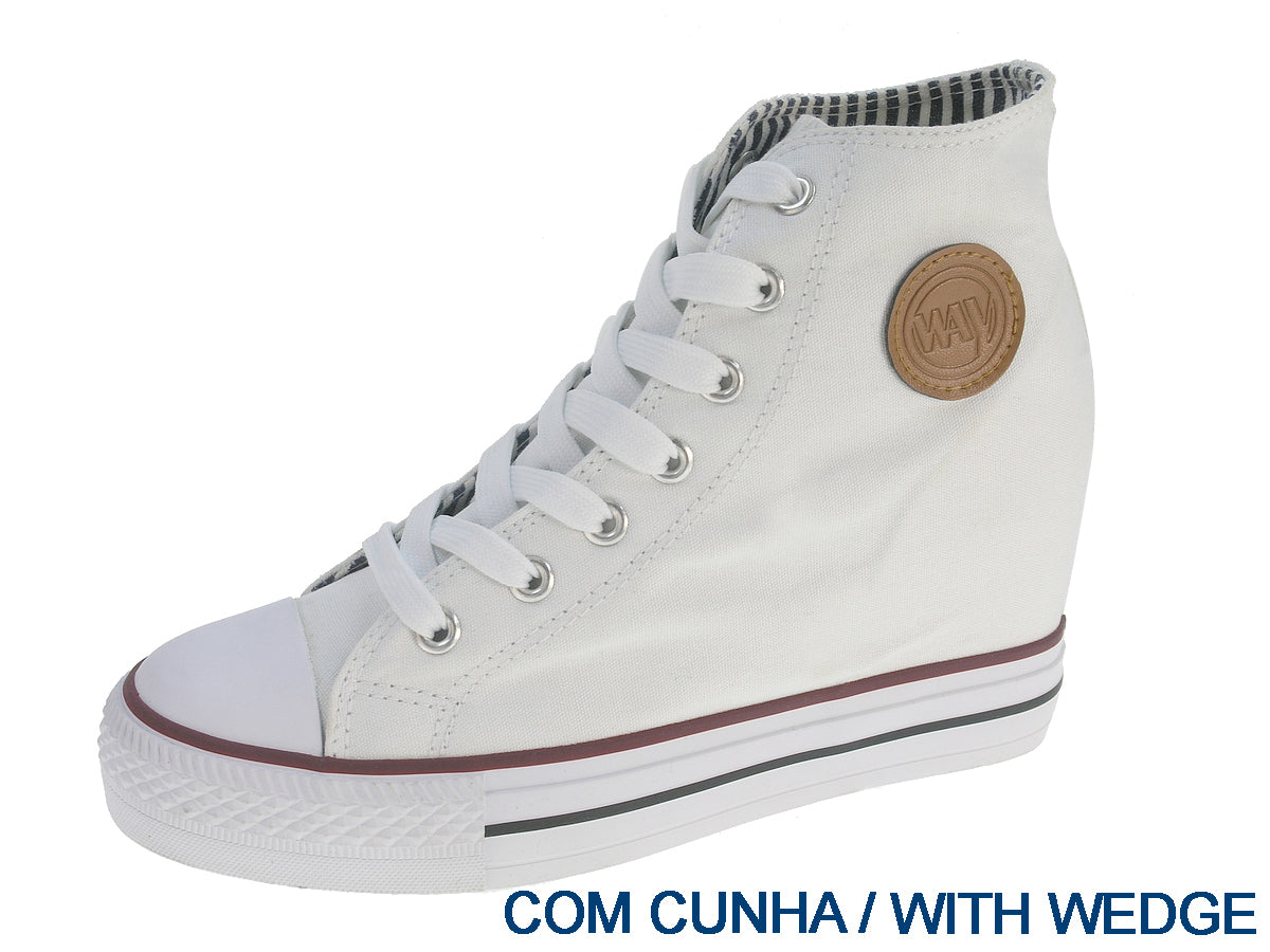 Bota de lona blanca para mujer Beppi-2160551