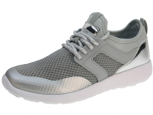 Zapatillas plateadas para mujer Beppi-2164470