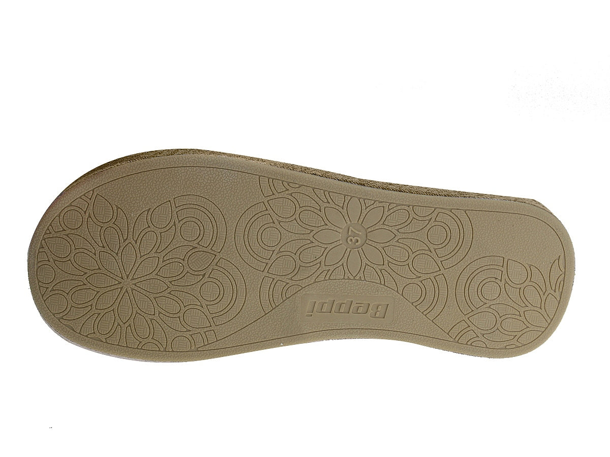 Zapatilla de interior beige para mujer Beppi-2173851