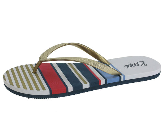 Chanclas Beppi-2178390 con punta dorada para mujer
