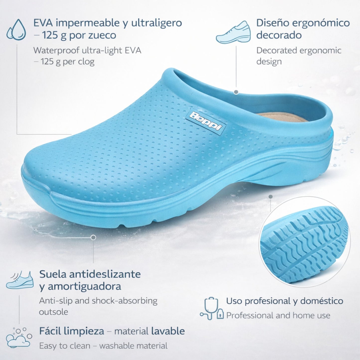 Socas Conforto Mulher Azul Beppi-2185456