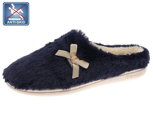 Zapatilla de interior para mujer Beppi azul-2186820