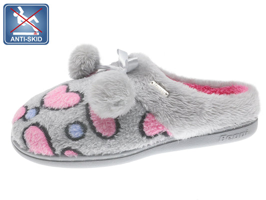 Pantuflas de interior para mujer Beppi gris-2187741