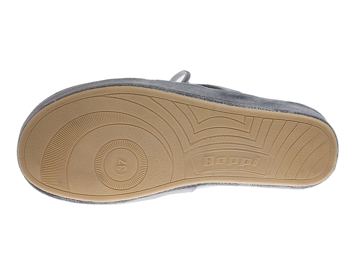 Pantuflas de interior para mujer Beppi gris-2187760