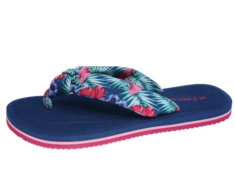 Chinelo Meter Dedo Mulher Azul Beppi-2190241