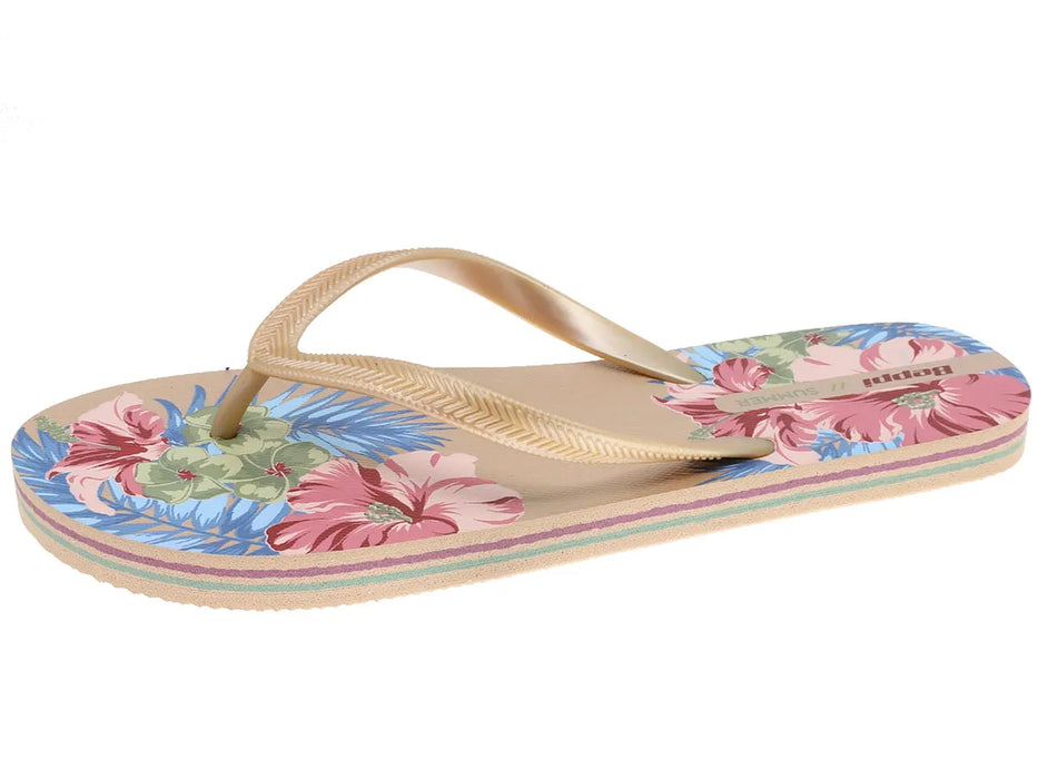 Beppi-2190703 Women's Gold Toe Flip Flop