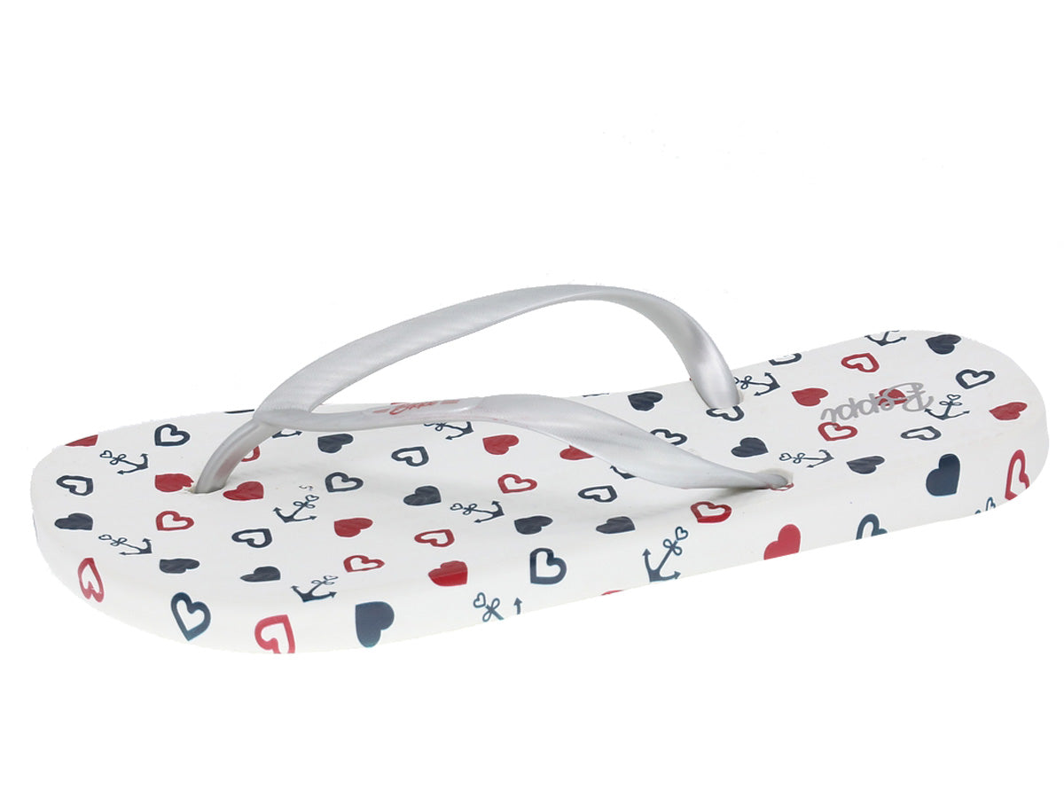 Chinelo Meter Dedo Mulher Prateado Beppi-2190721