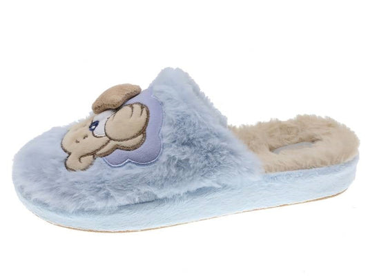 Zapatilla de interior para mujer Beppi azul-2193530
