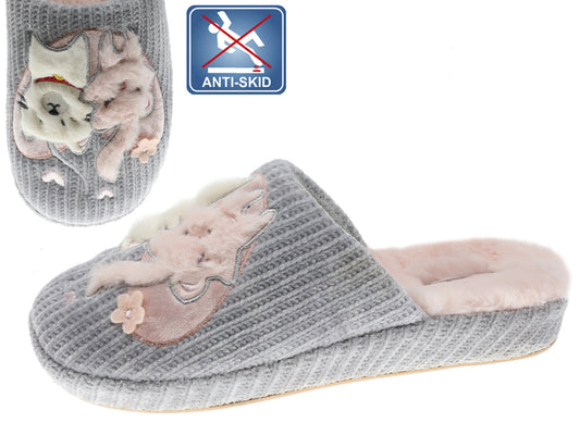 Zapatilla de interior para mujer Beppi gris-2193760