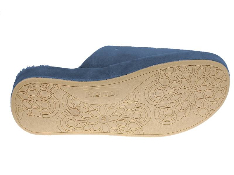 Zapatilla de interior para mujer Beppi azul-2193891
