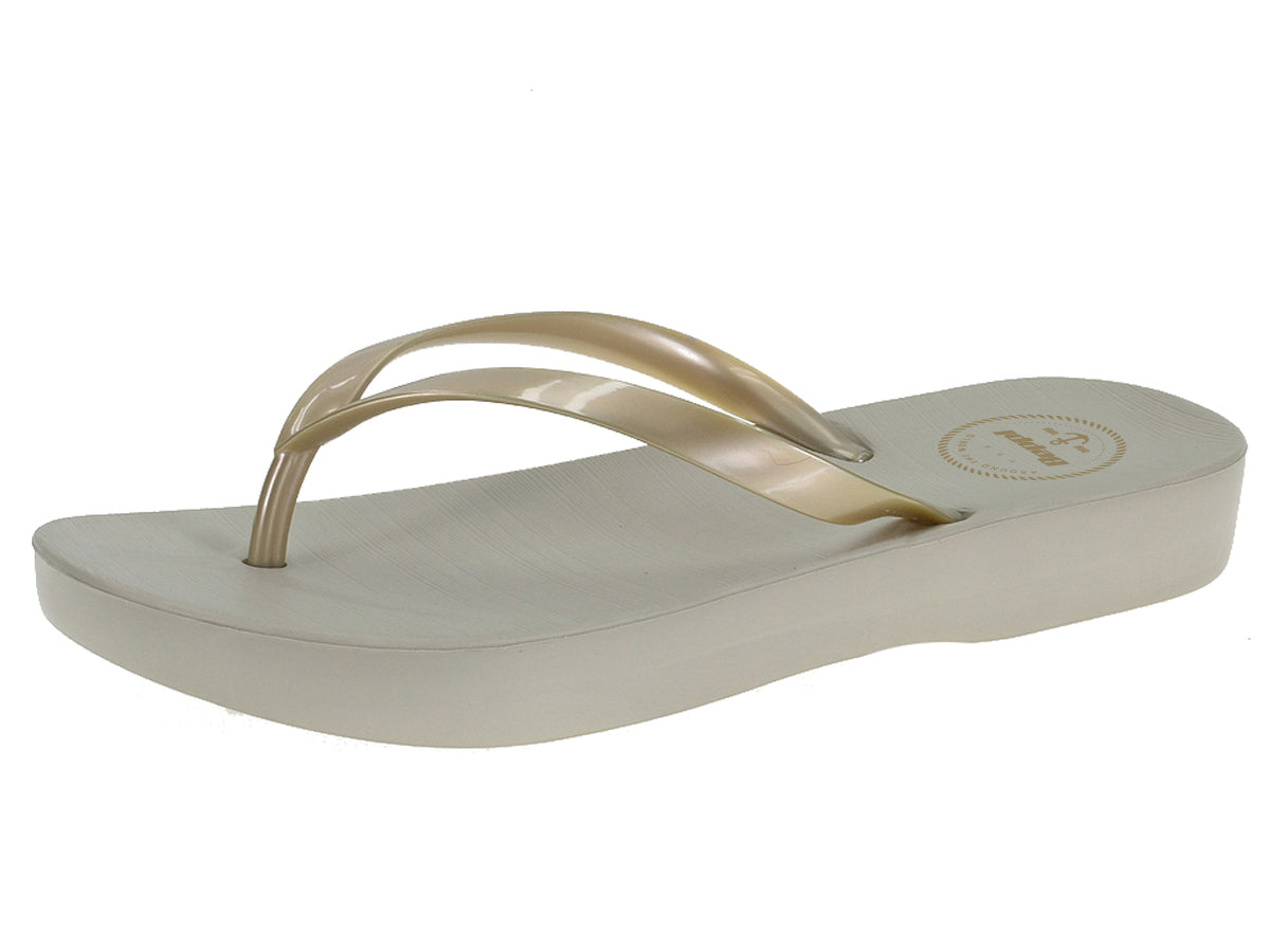 Chinelo Meter Dedo Mulher Dourado Beppi-2200903