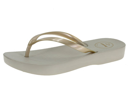 Chinelo Meter Dedo Mulher Dourado Beppi-2200903
