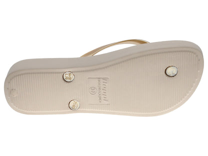 Chinelo Meter Dedo Mulher Dourado Beppi-2200903