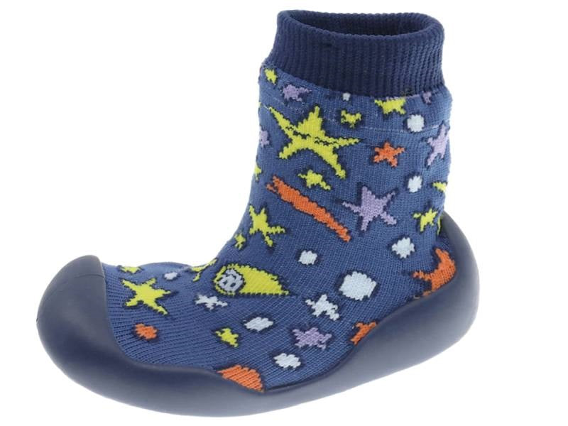 Pantufa Meia Antiderrapante Infantil Azul Beppi-2202192