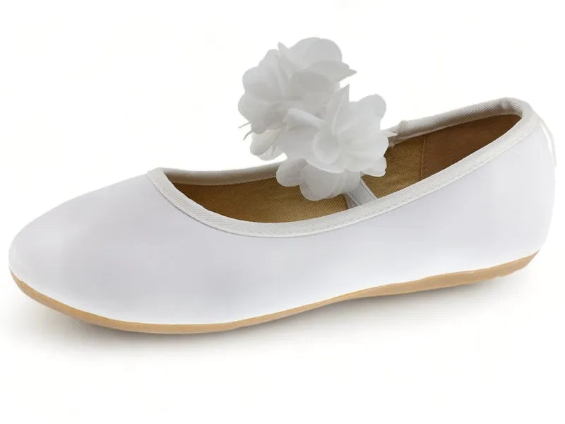 Beppi-2205390 White Youth Ballerina Shoes