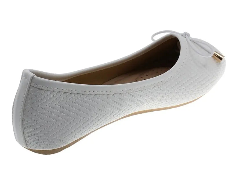 Beppi-2205521 White Youth Ballerina Shoes