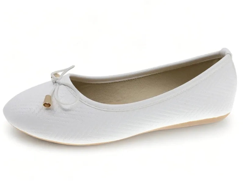 Beppi-2205521 White Youth Ballerina Shoes