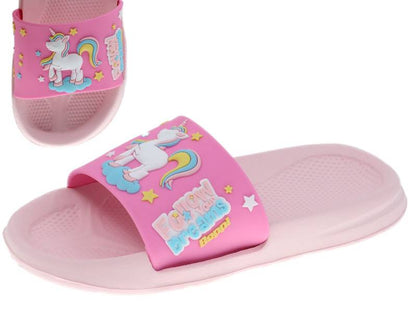 Children's Pink Elastic Flap Flip Flops Beppi-2205871rs24