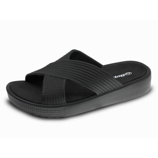 Chinelo Com Cunha Mulher Preto Beppi-2206541