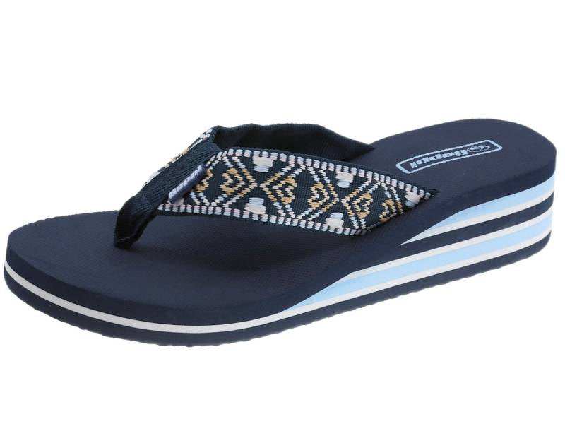 Chinelo Com Cunha Mulher Azul Beppi-2206590