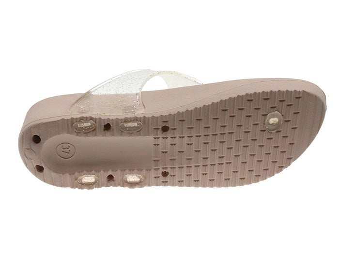 Chinelo Meter Dedo Mulher Bege Beppi-2206601