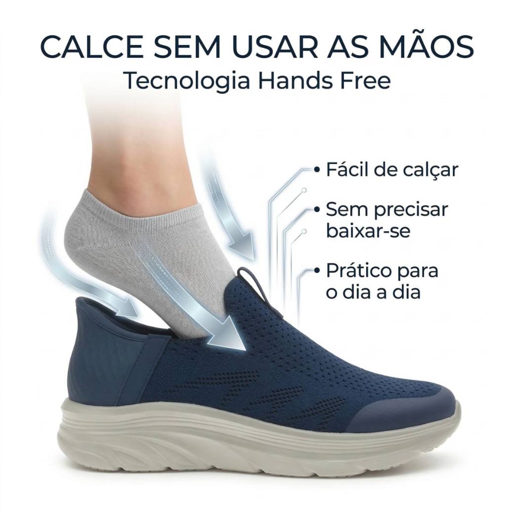 Sapatilha Conforto Mulher Slip-ins Azul Beppi-22075720
