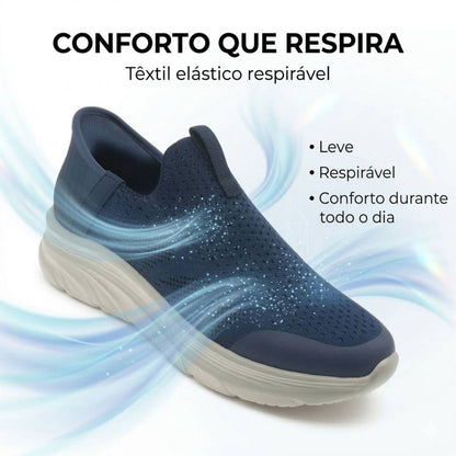 Sapatilha Conforto Mulher Slip-ins Azul Beppi-22075720