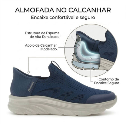 Sapatilha Conforto Mulher Slip-ins Azul Beppi-22075720